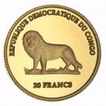 Золотая монета Конго