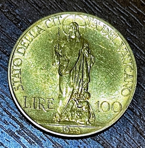 Ватикан. Папа Пий XI. 100 лир. 1929 г.