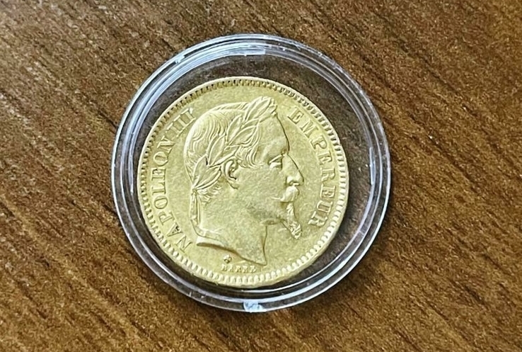 Франция. 20 франков 1865. Золото.   ПРОДАНА