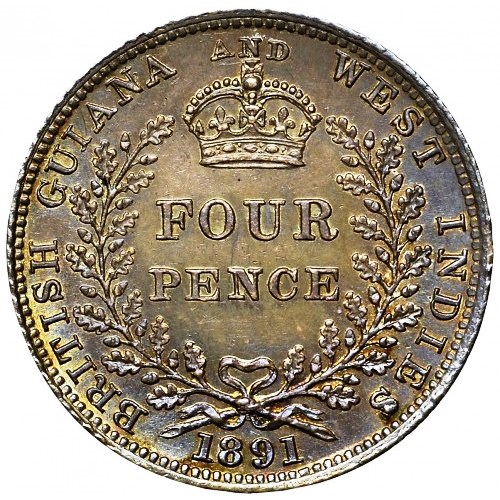 Британская Гвиана. Серебро и медь. Конец XIX – начало ХХ вв.