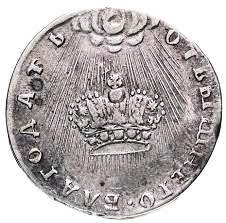 Елизавета Петровна. Коронационный жетон. 1742 г.