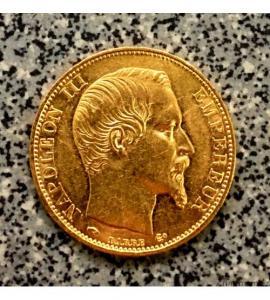 Франция. 20 франков 1859 г. Золото.    ПРОДАНА