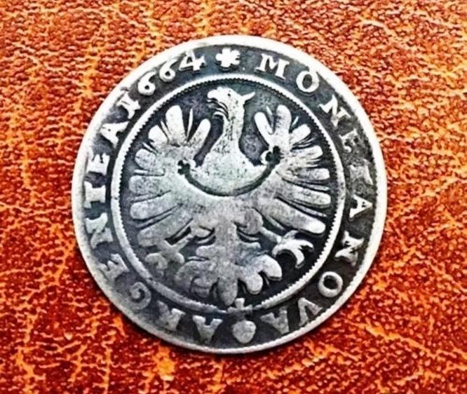 Силезия. Кристиан. 15 крейцеров. Серебро.1664 г.