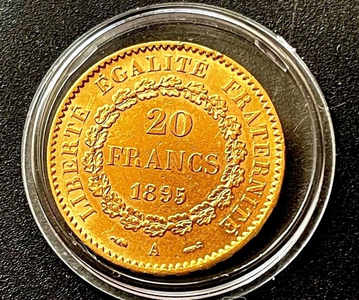 Франция. 20 франков. 1895 г. Золото