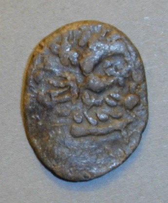 Днестровский лиман. Кельты. Подражание македонской монете. Свинец. III II вв. до н.э.   ПРОДАНА