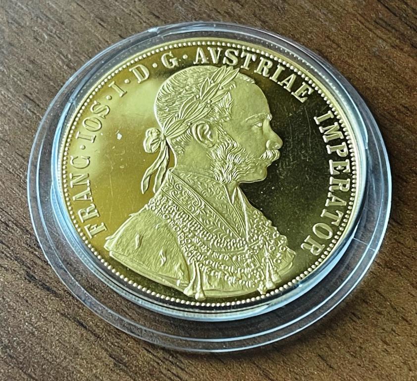 Австрия. 4 дуката 1915. Франц Иосиф I. Золото