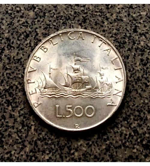 Италия. 500 лир 1958 г.