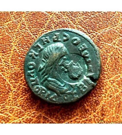 Боспорское царство. Рескупорид III. Денарий с надчеканкой. 211-229 гг.