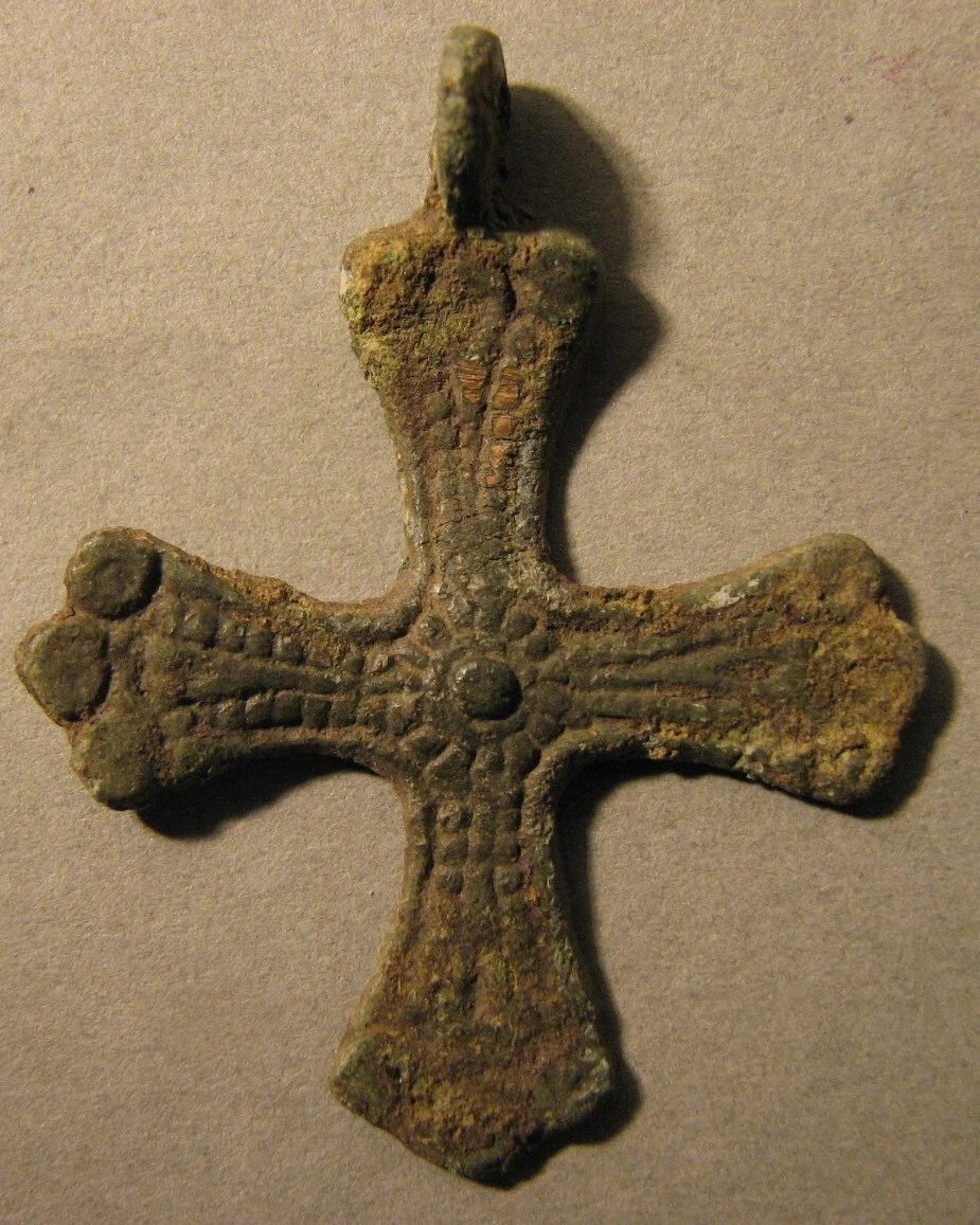 Киевская Русь. Нательный крестик варяжского типа. X – XIII вв.   ПРОДАН