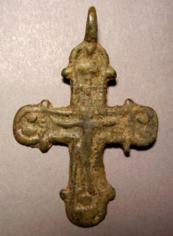 Киевская Русь. Крест с распятием. X – XIII вв. Бронза