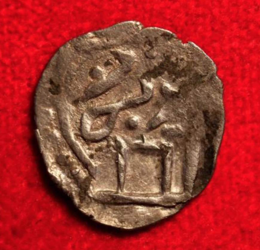 Волынское княжество. Данг Джанибека с надчеканкой “Колюмна Гедимина”. XIV – XV вв.