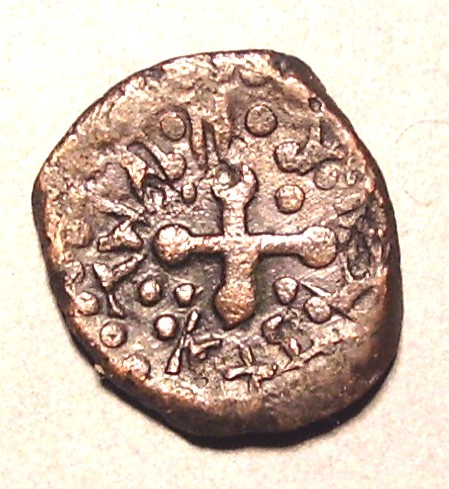 Аспрокастро (Белгород–Днестровский).Городская чеканка. Полугрош.Медь. XV в. Уникальная монета !!!   ПРОДАНА