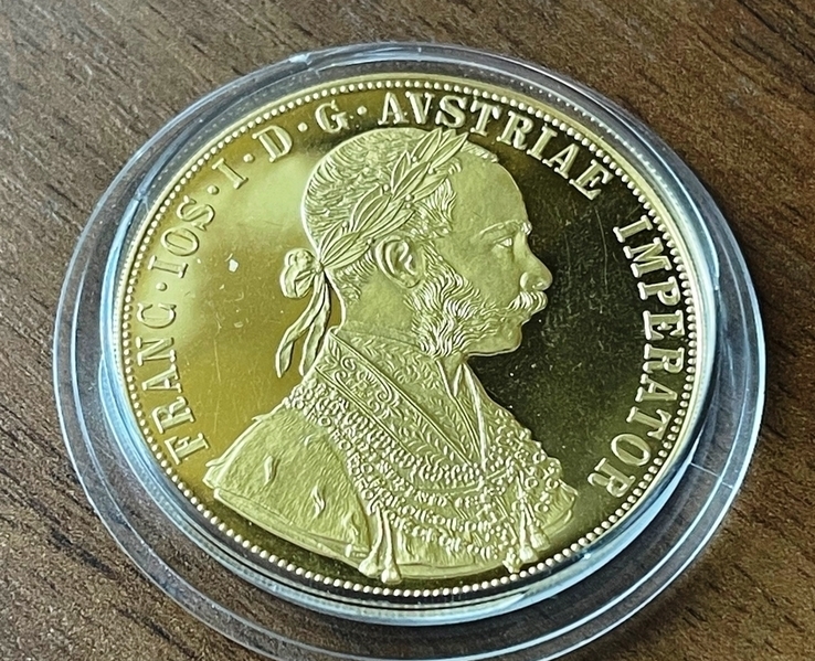 Австрия. 4 дуката 1915 г. Франц Иосиф I. Золото