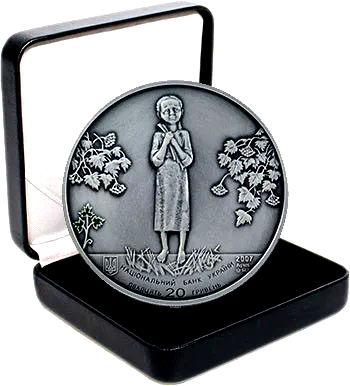 Голодомор – геноцид украинского народа. Серебро.   ПРОДАНА