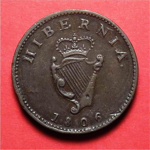 Ирландия. 1 фартинг 1806 г.
