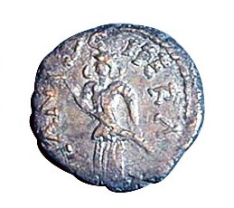 Скифо-сарматы. Подражание римскому денарию. Серебро. II – III вв. н.э.