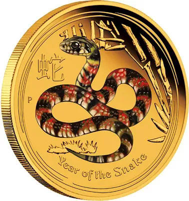 Австралия. Год Змеи. $25. 2013 г. (пруф).