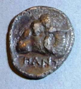 Пантикапей. Диобол. Серебро. 393–389 гг. до н.э.