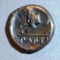 Пантикапей. Обол. Серебро. 389–379 гг. до н.э.   ПРОДАНА