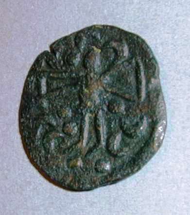 Монета готов. Таманский денарий. Медь. II – IV вв. н.э.