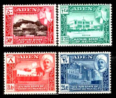 Аден. Почтовые марки колонии. Серии разных годов