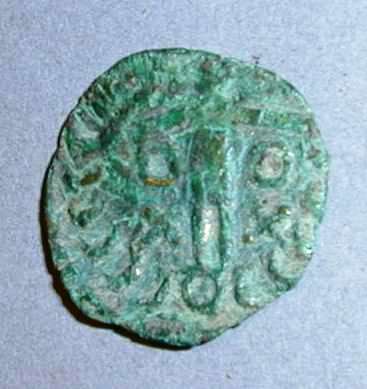 Монета готов. Таманский денарий. Медь. II – IV вв. н.э.