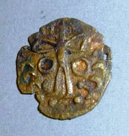 Монета готов. Таманский денарий. Медь. II – IV вв. н.э.