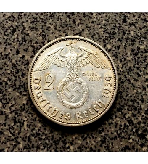 Германия. 2 рейхсмарки 1939 г.