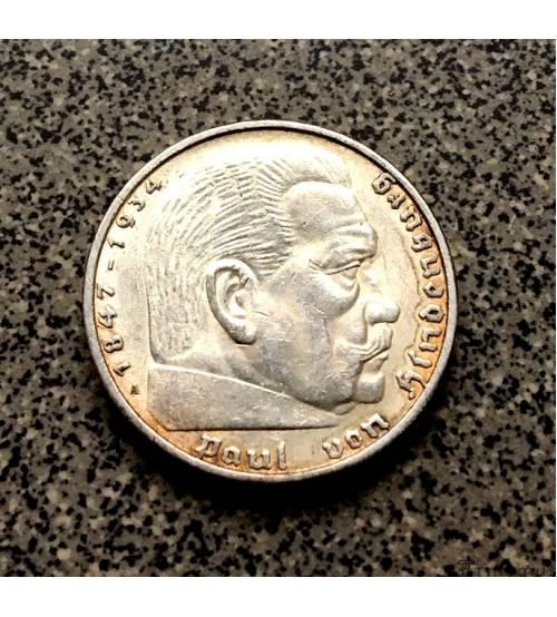 Германия. 5 рейхсмарок 1936 г.