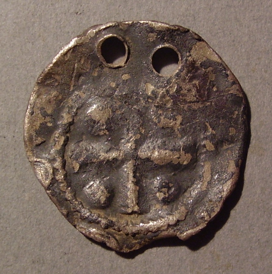 Киевская Русь. Подражание денарию Оттона III. XI в. Серебро