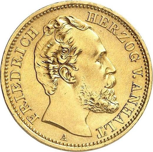 Анхальт. 20 марок 1875 г. Золото
