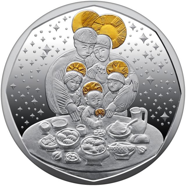 Дух Рождества. 10 гривен 2025 г. Серебро