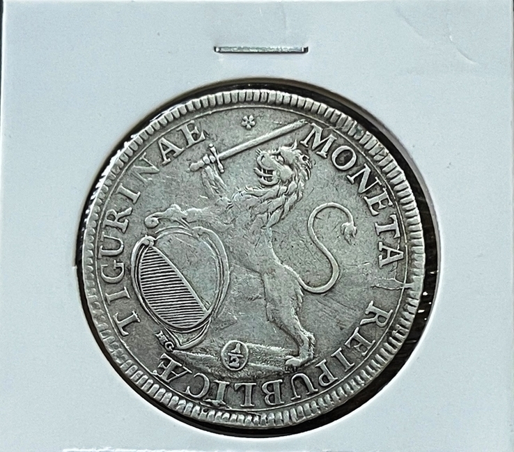 Цюрих. 1/2 талера 1767 г. Серебро