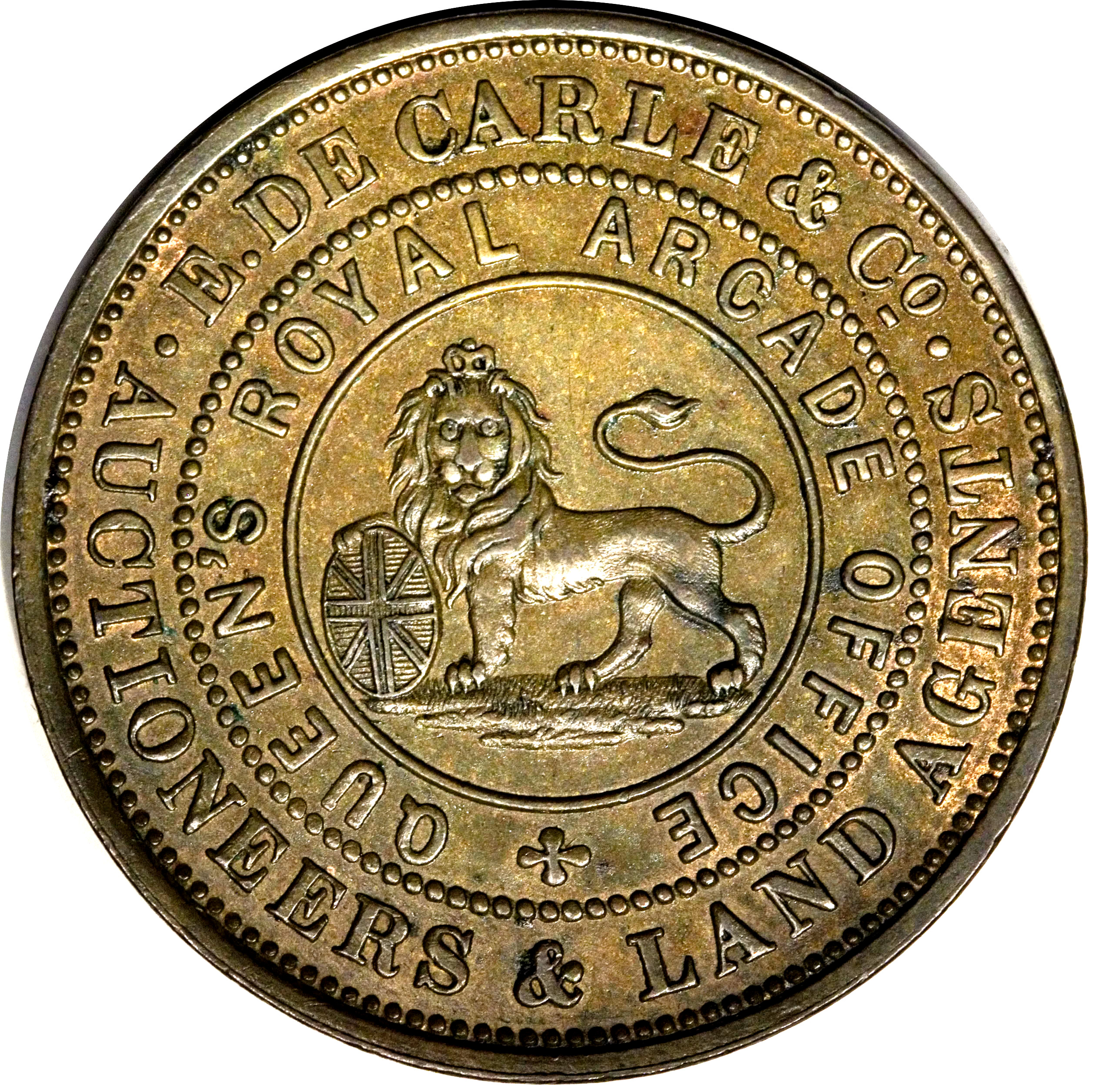 Виктория. Мельбурн. 1 пенни 1855 г. Медь.