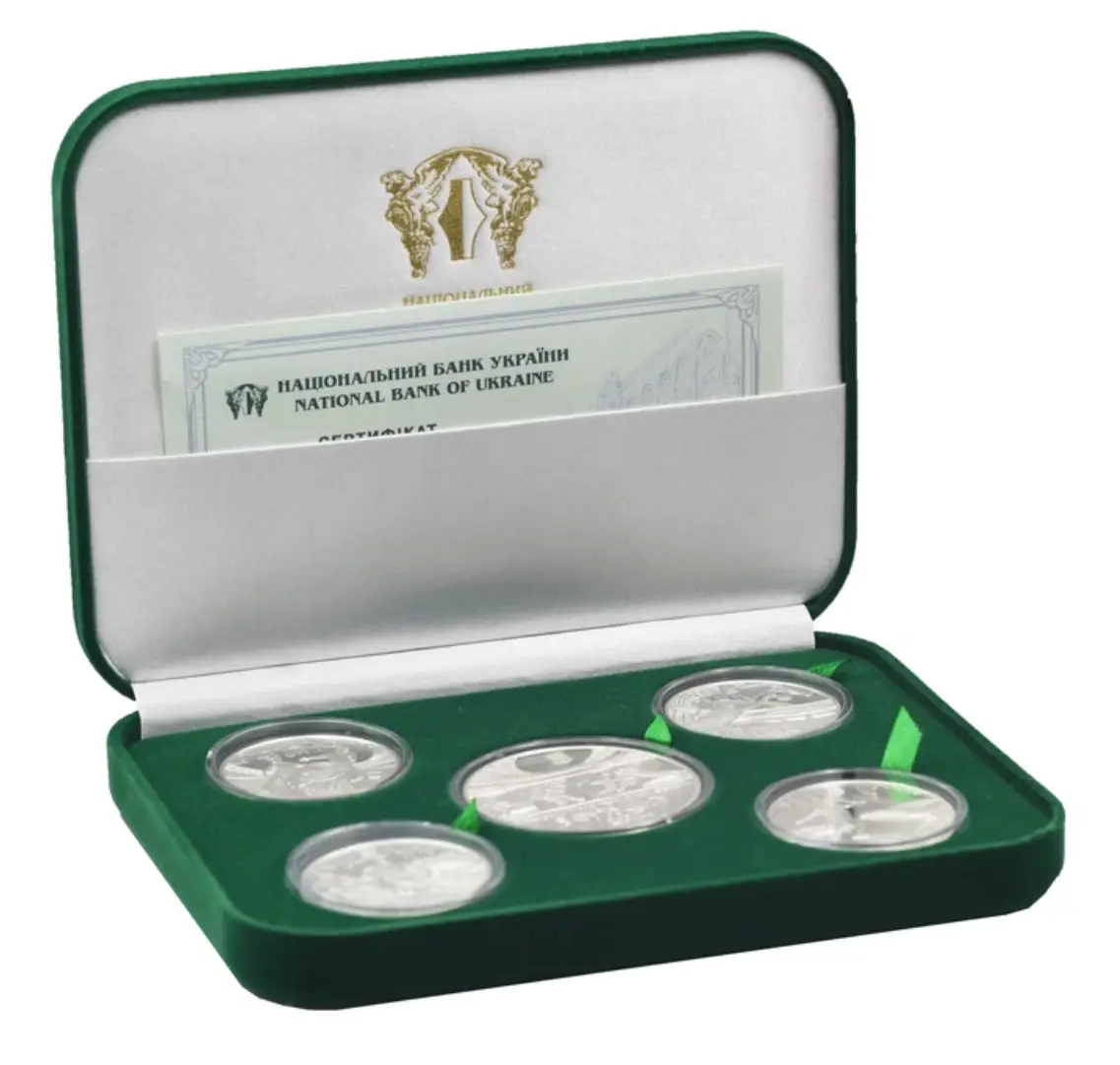 Набор монет Евро-2012. Серебро. 2011 г.