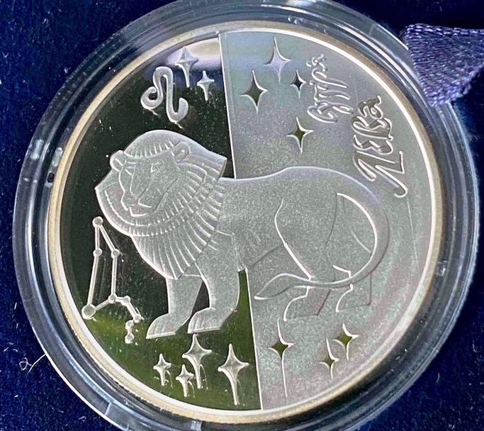 Лев. 5 гривен 2008. Серебро