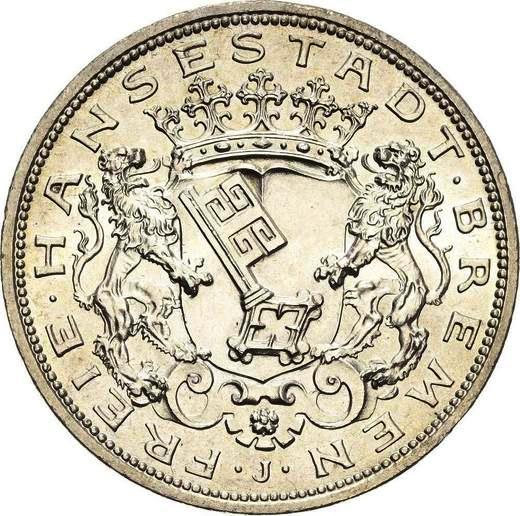 Бремен. 5 марок 1906 г. Серебро