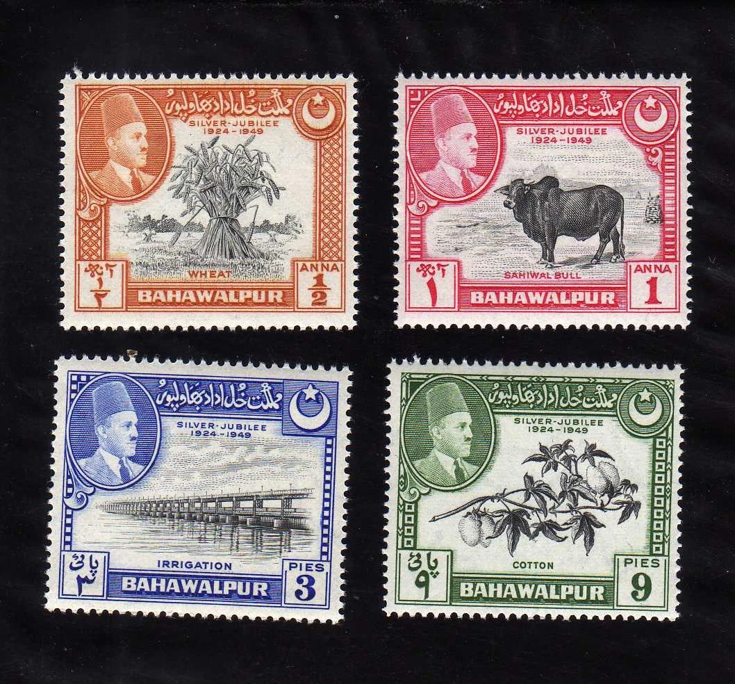 Бахавалпур. Почтовые марки. 1947-49 гг.
