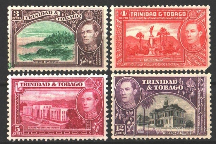 Тринидад и Тобаго. 1938-44. Брит. колонии. *