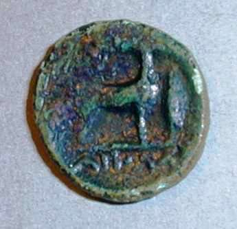 Херсонес. Античный период. Дихалк. Медь. 120–110 гг. до н.э.