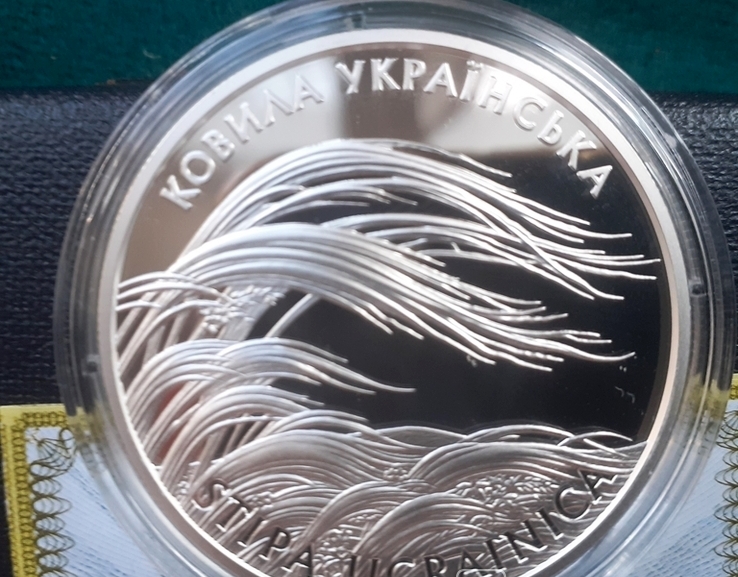 Ковыль украинский. 10 гривен 2010 г. Серебро