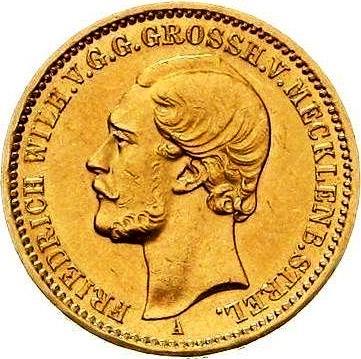 Мекленбург-Штрелиц. 20 марок 1873 г. Золото