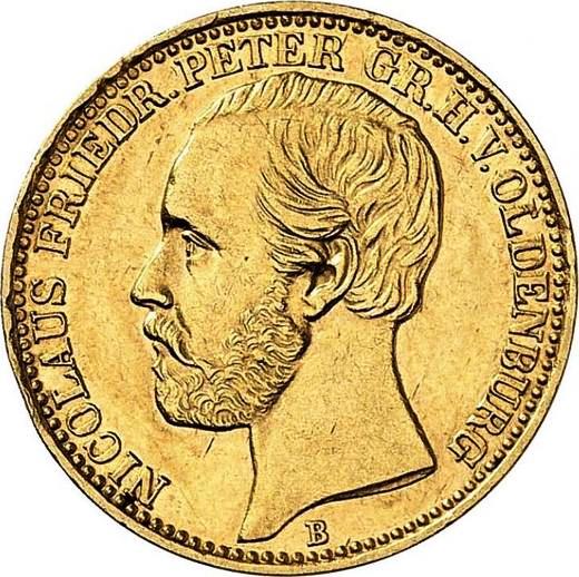 Ольденбург. 10 марок 1874 г. Золото